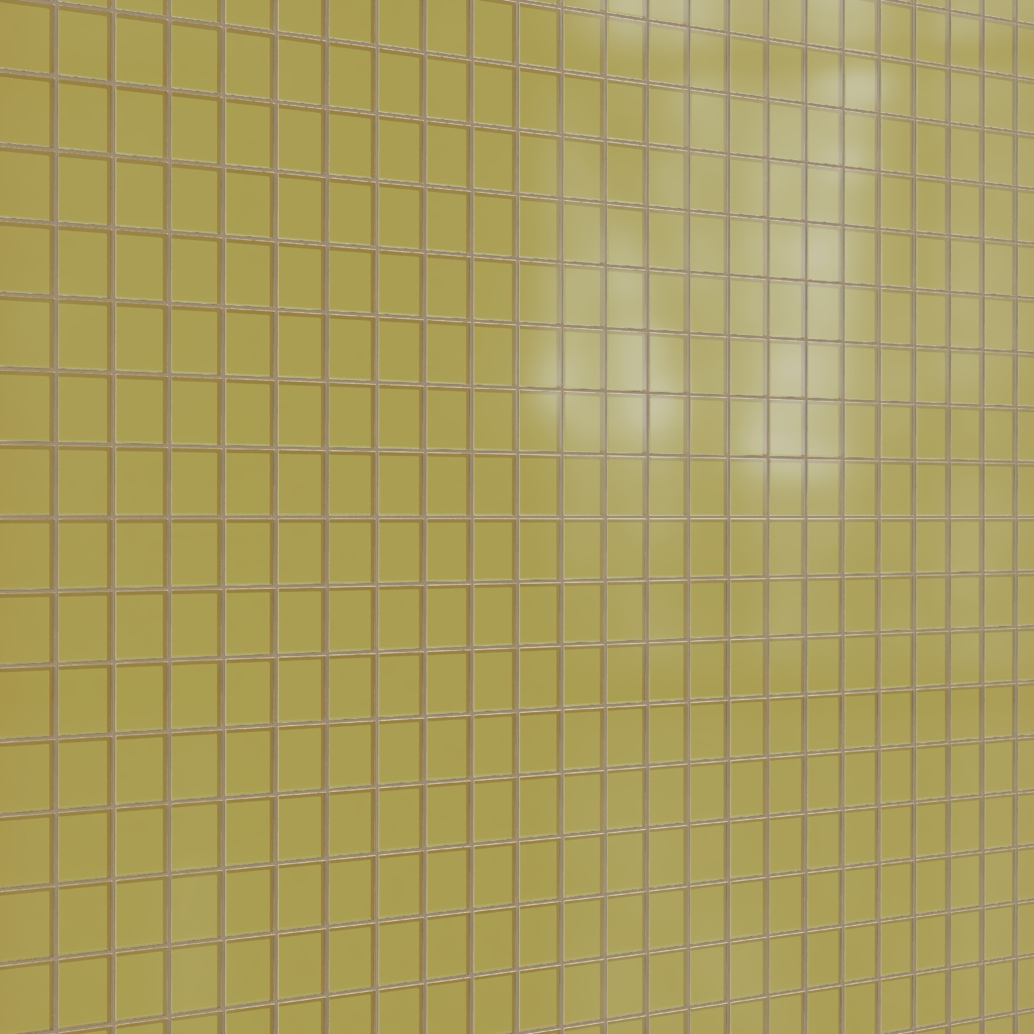 3x3 Straight Set Sheeted Glass Mosaic Tile in Pine Siskin Matte