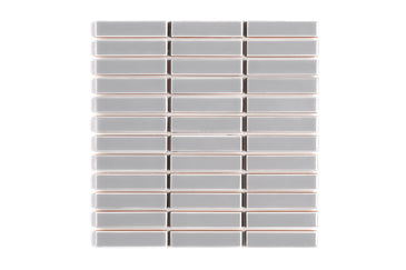 1x4 Straight Set Sheeted Original Ceramic Mosaic Tile in Thistle Gloss