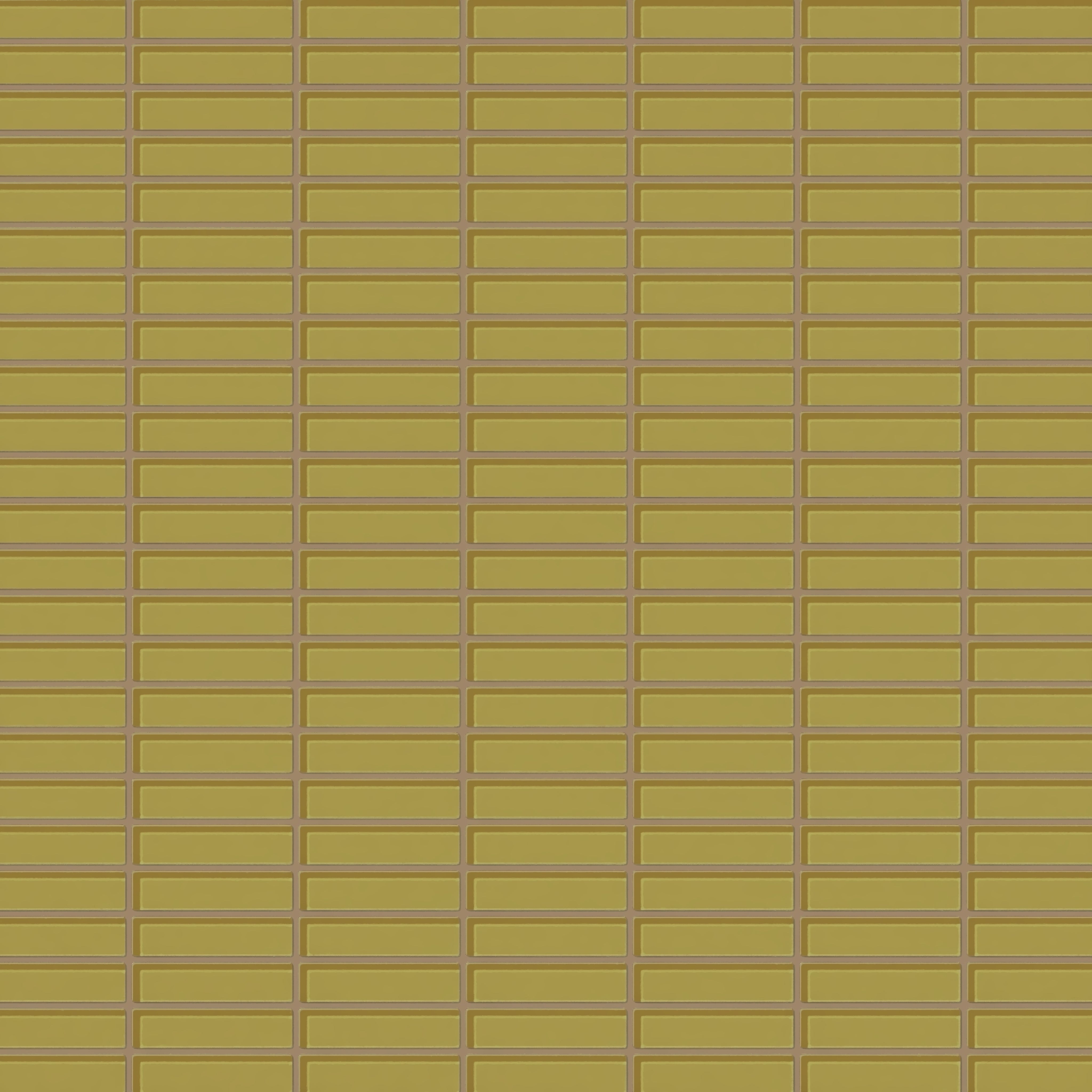 1x4 Straight Set Sheeted Glass Mosaic Tile in Pine Siskin Gloss