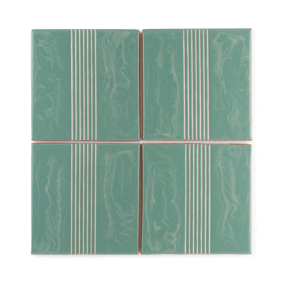 4x4 Handpainted Sample Roundabout 4  in Fresco