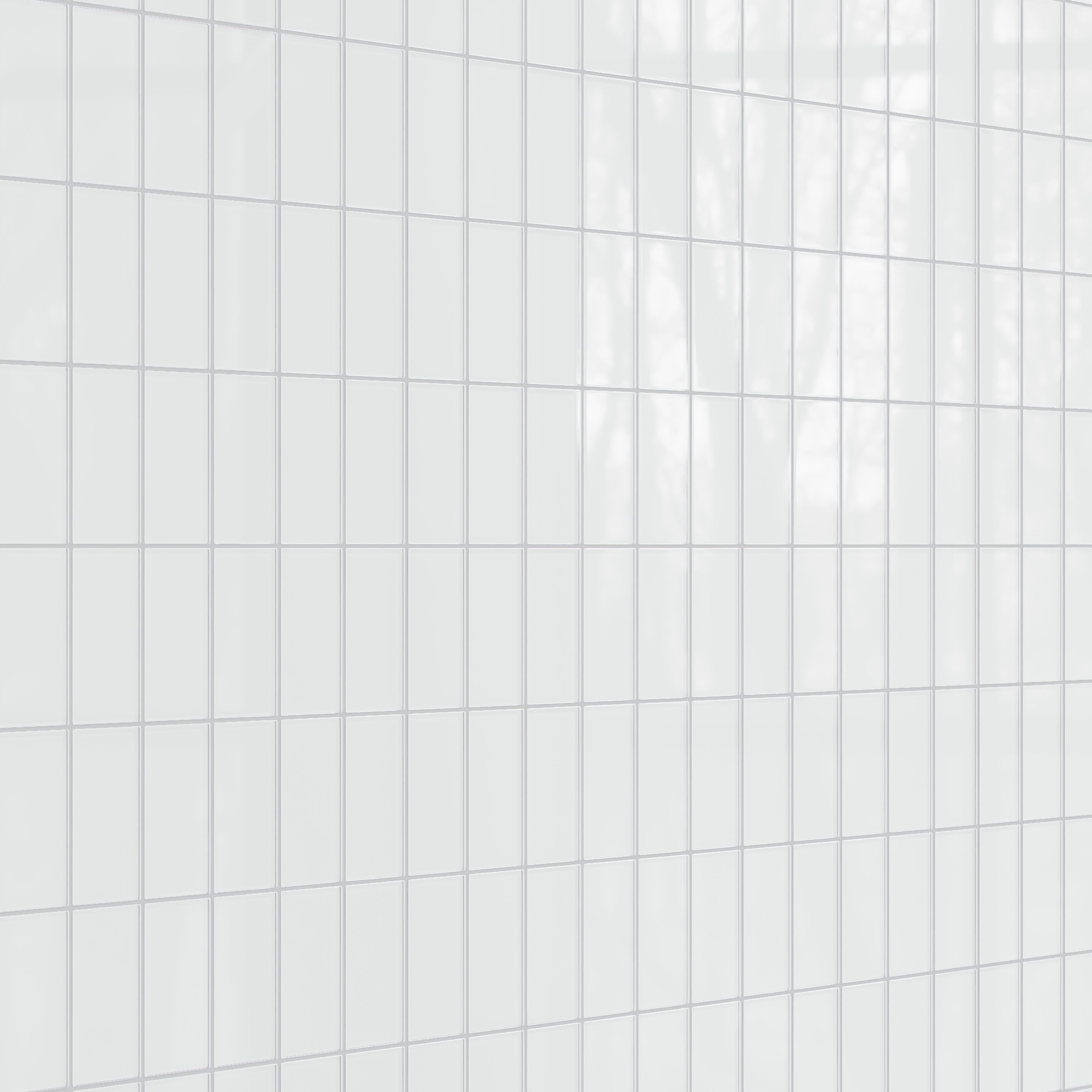 3x6 Glass Tile in Egret Gloss
