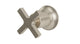 Emerson One Handle Wall Mount Diverter/Volume Control Shower Trim with Classic Cross Handle in Satin Nickel