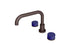 Foundry Two Handle Deck Mount Squaretop Bath Trim with Groove Ceramic Knob Handles in Architectural Copper