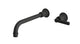 Emerson One Handle Wall Mount 10" Lavatory Faucet with Classic Lever Handle in Matte Black