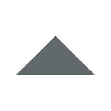 6" Triangle Original Ceramic Tile in Flagstone Gloss