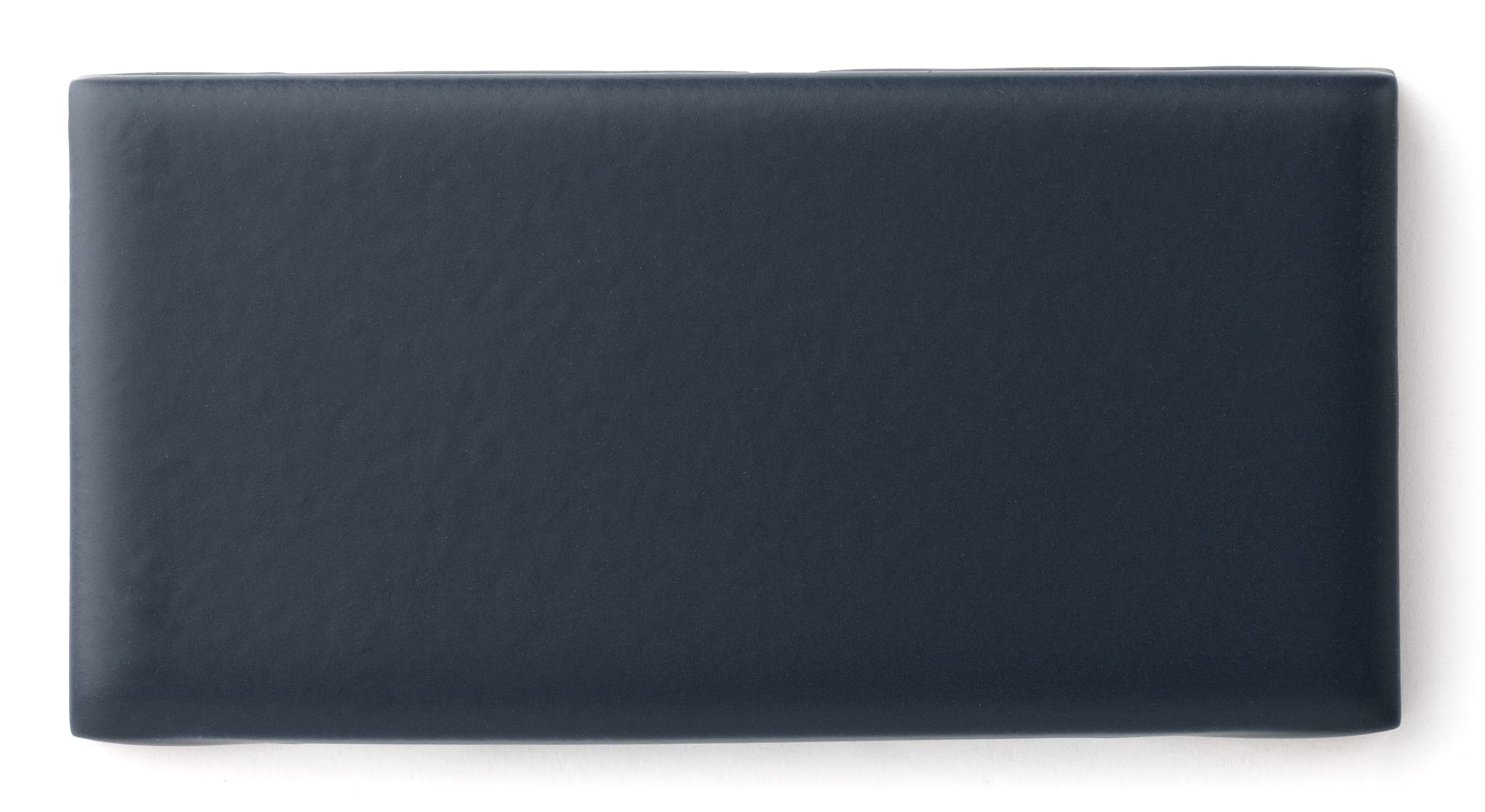 3x3 Straight Set Sheeted Original Ceramic Mosaic Tile in Navy Blue Matte