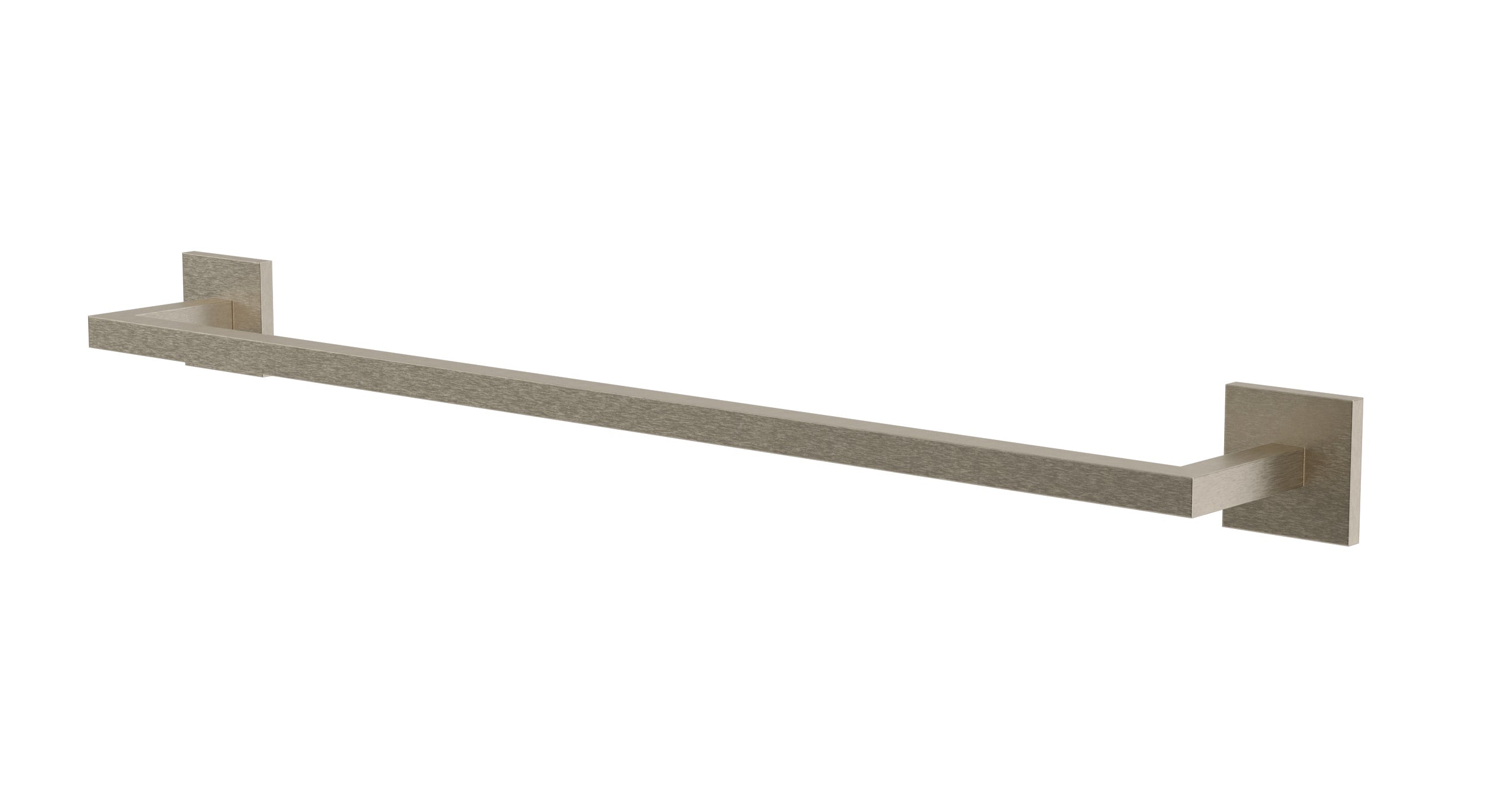 Flatiron Square Towel Bar 24" in Satin Nickel