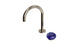 Foundry One Handle Deck Mount Gooseneck Lavatory Faucet with Pebble Ceramic Knob Handle in Polished Nickel