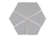 Hexite Original Ceramic Tile in Thistle Gloss