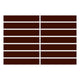 1x6 Straight Set Sheeted Original Ceramic Mosaic Tile in Amber