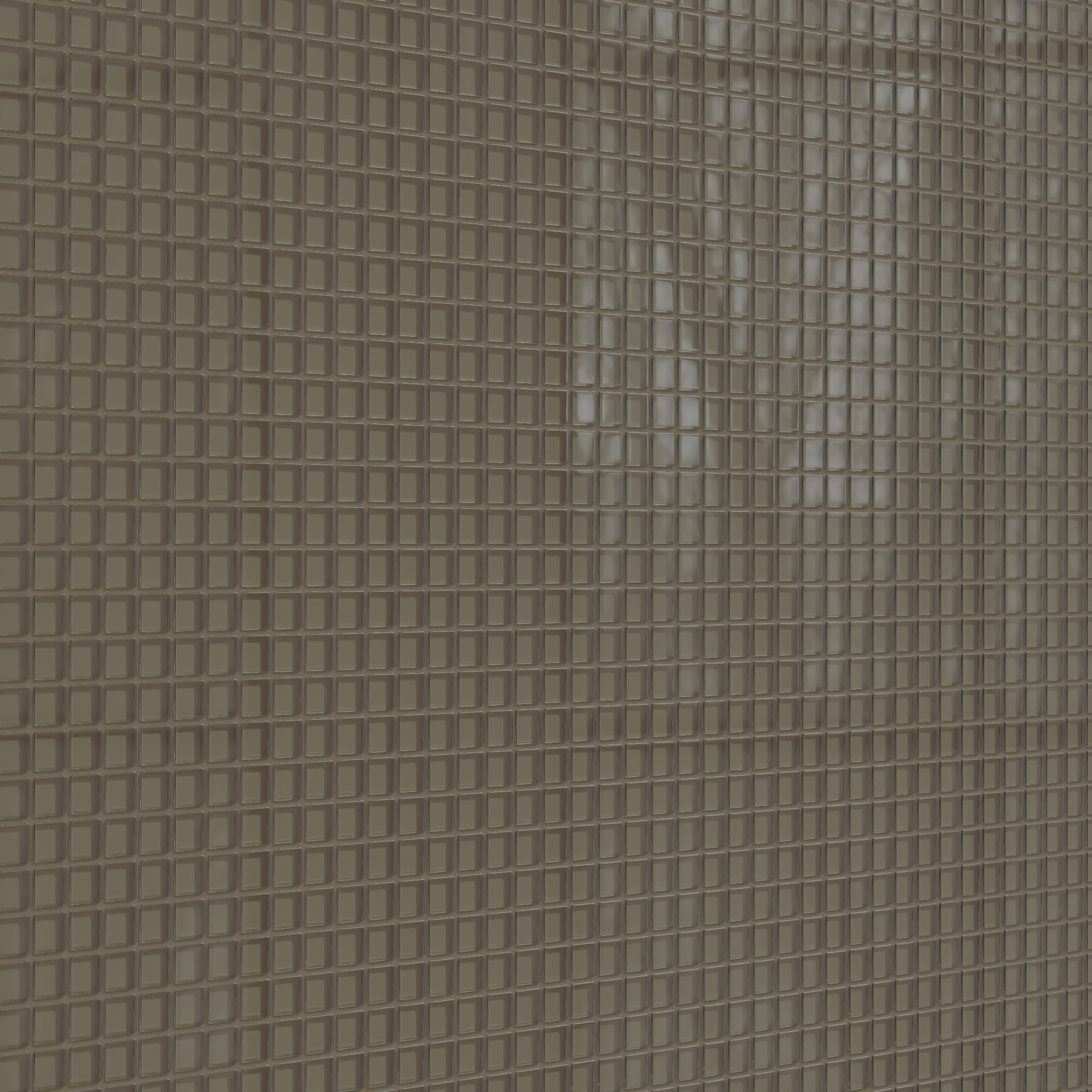 1x1 Straight Set Sheeted Glass Mosaic Tile in Albatross Gloss