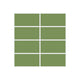 2x4 Straight Set Sheeted Original Ceramic Mosaic Tile in Kelp Matte