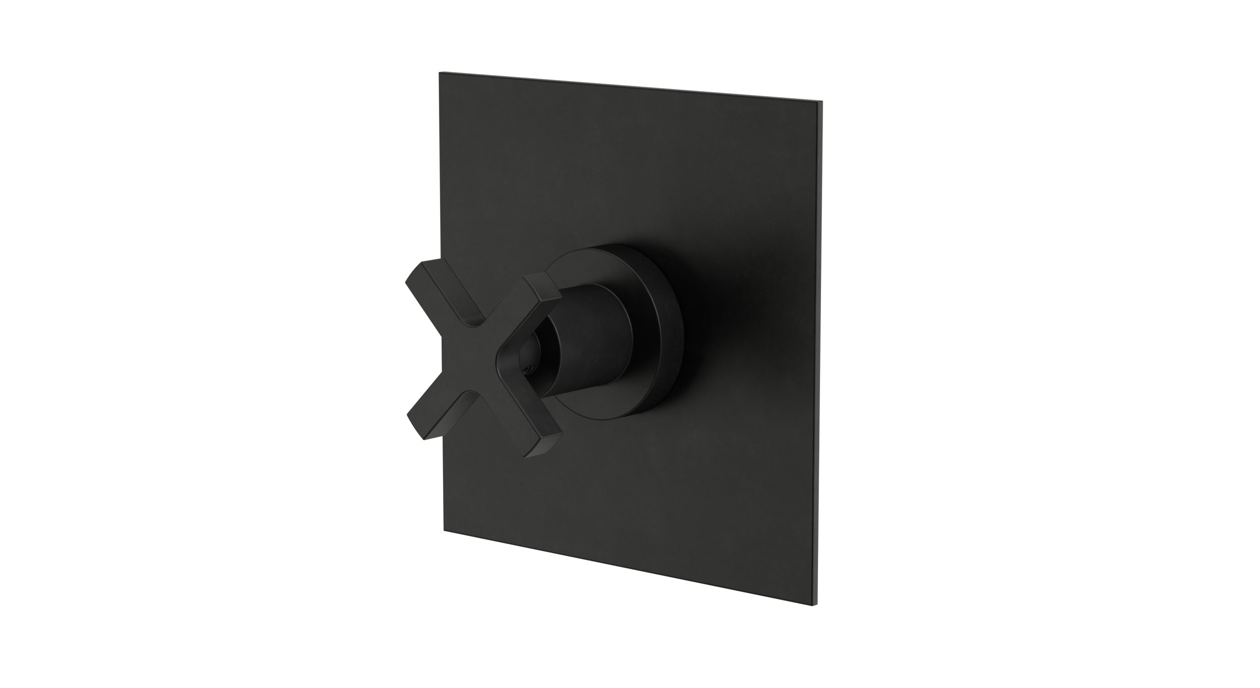 Flatiron One Handle Wall Mount Shower Trim with Linear Cross Handle in Oil Rubbed Bronze