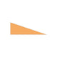 Right Scalene Triangle Original Ceramic Tile in Koi Matte