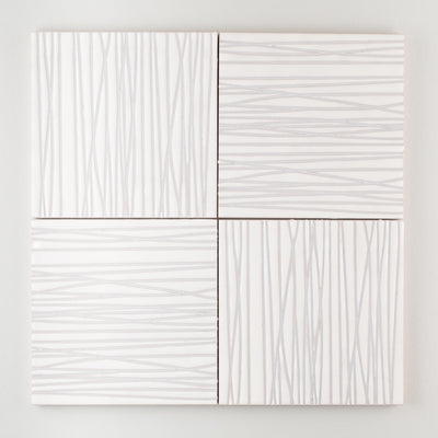 8x8 Handpainted Sample Stream  in Neutral Motif