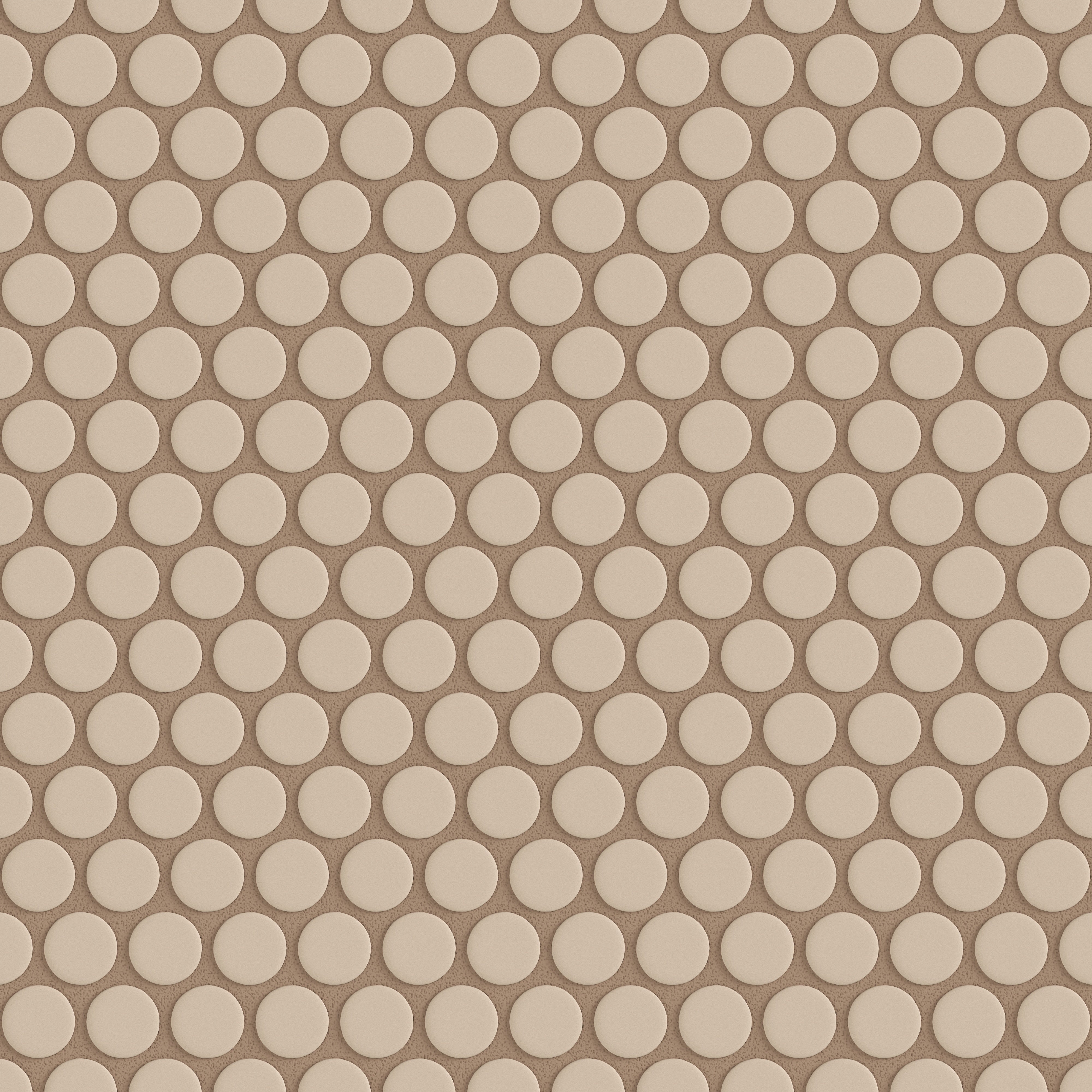 Penny Round Sheeted Original Ceramic Mosaic Tile in Sweet Pea Matte