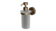 Flatiron Round Soap Dispenser in Antique Brass