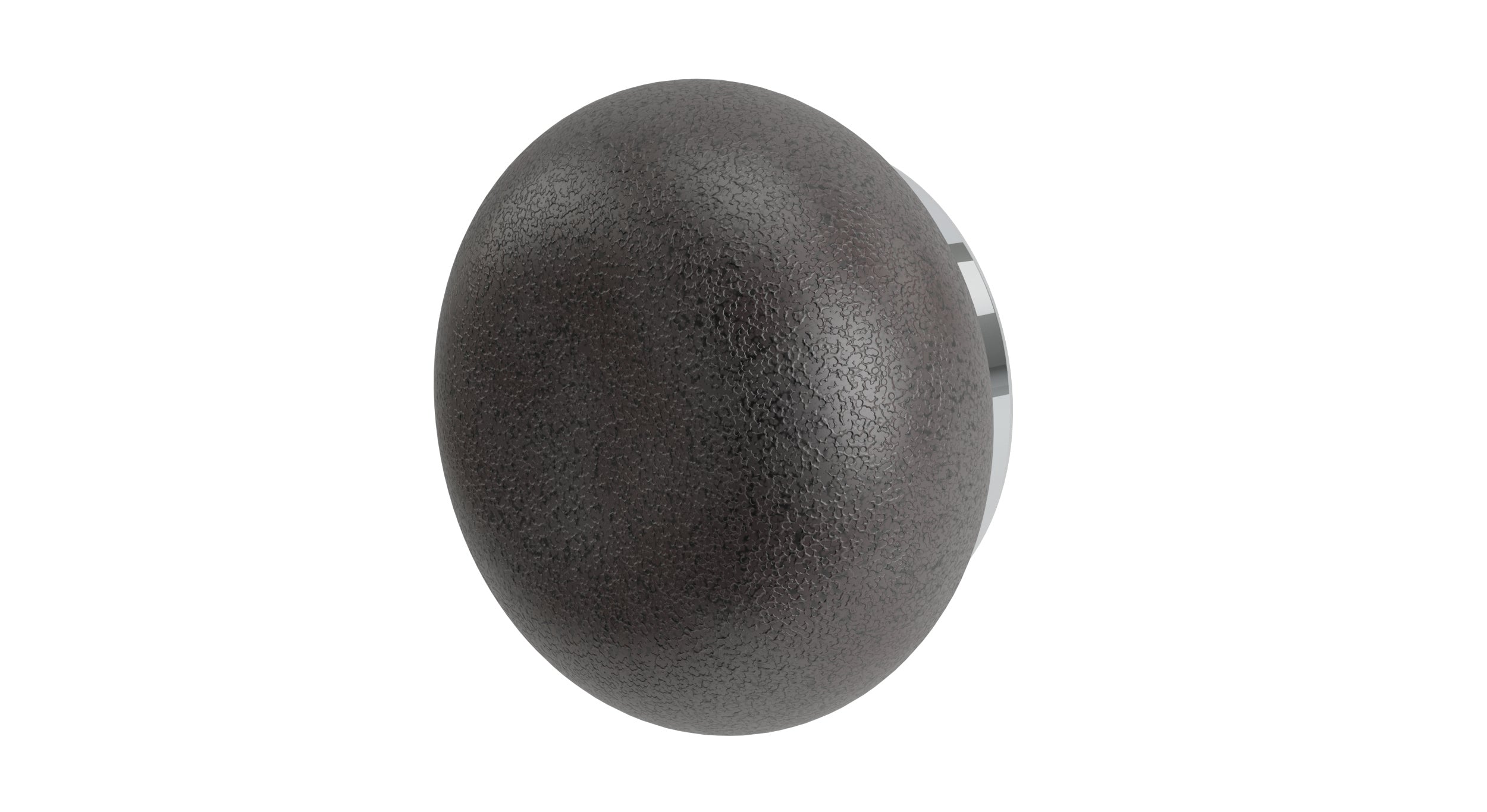 Foundry One Handle Wall Mount Diverter/Volume Control Shower Trim with Pebble Ceramic Knob Handle in Polished Chrome