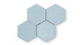 6" Hexagon Original Ceramic Tile in Crater Lake Gloss