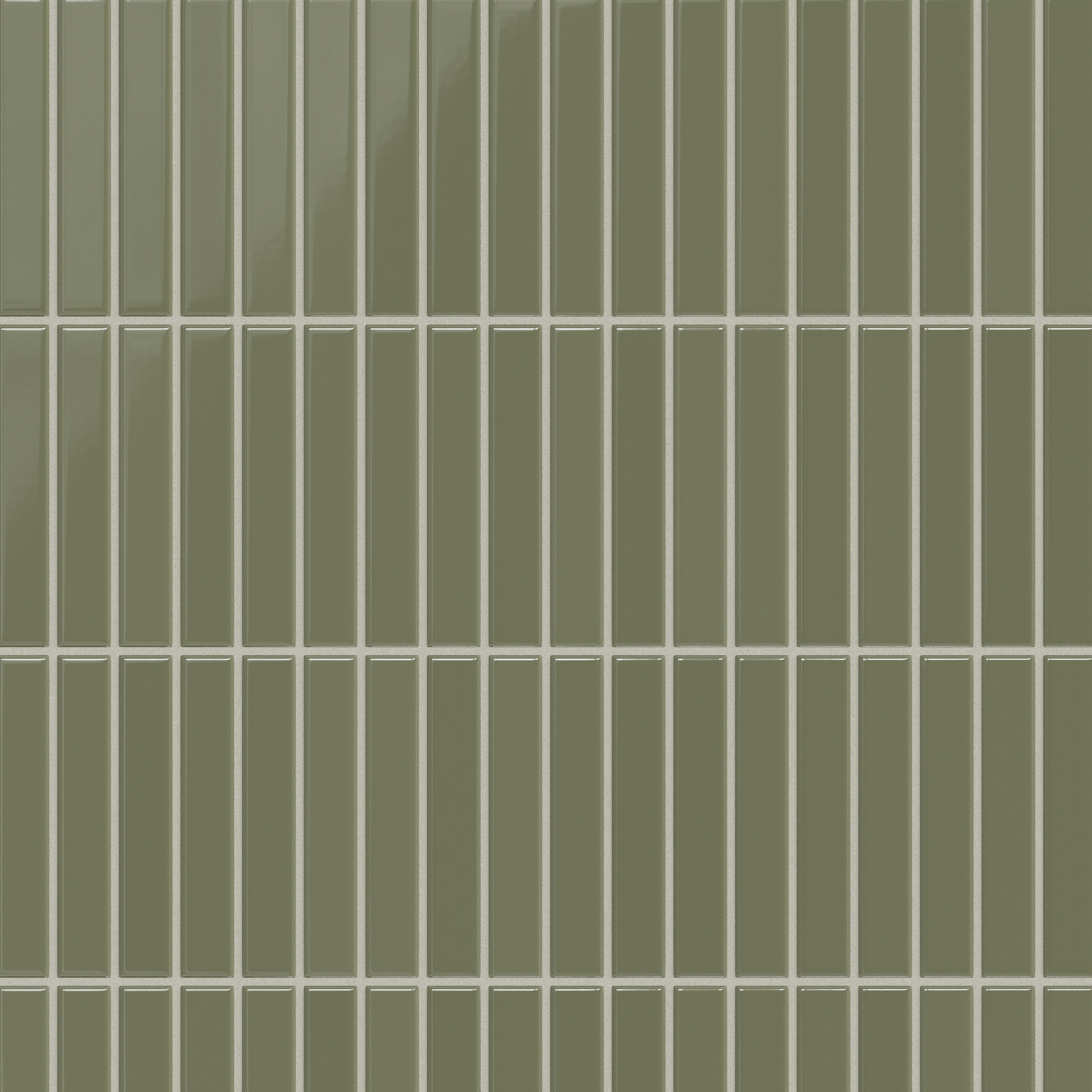 1x6 Straight Set Sheeted Original Ceramic Mosaic Tile in Peabody Gloss
