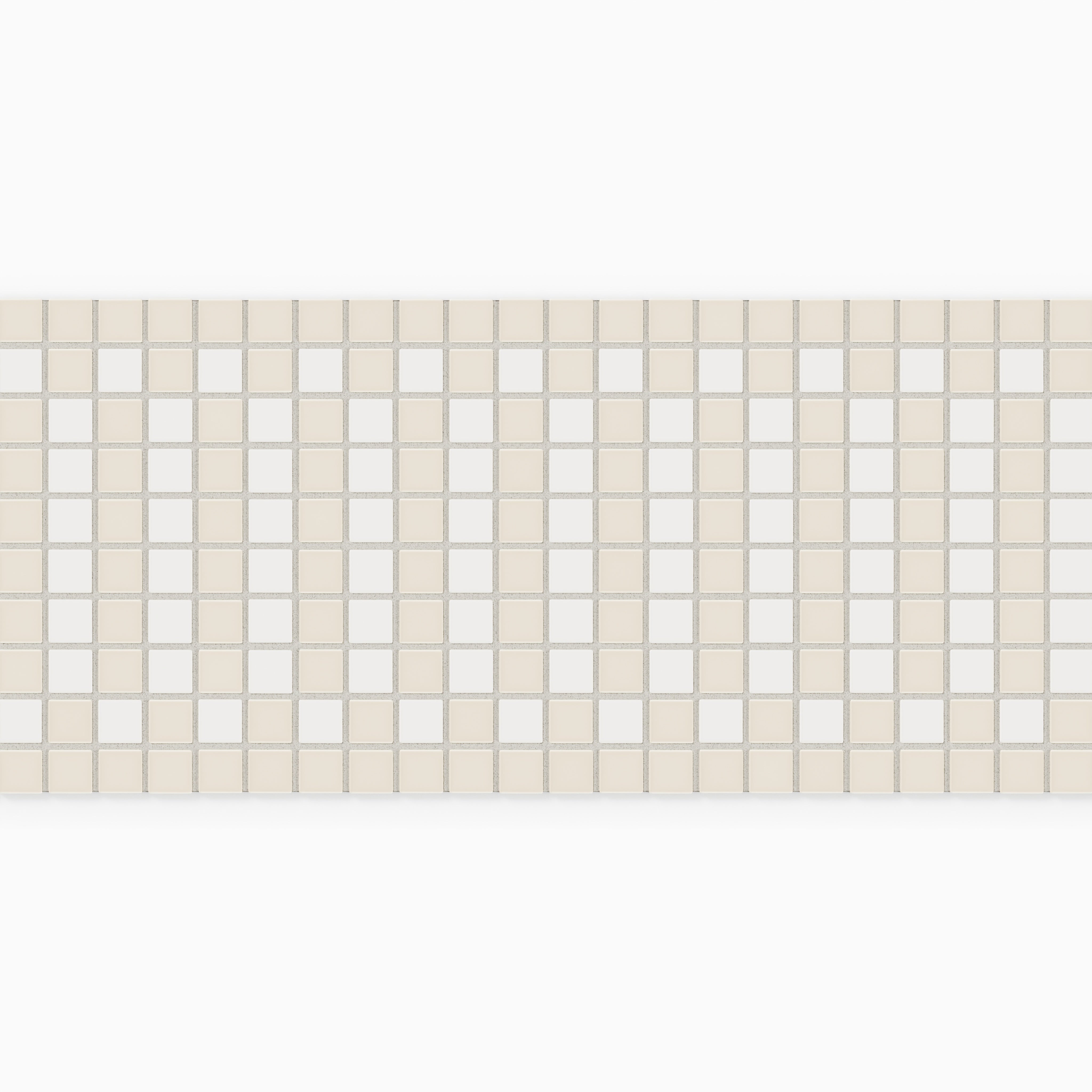 1x1 Ribbon Border Sheeted Original Ceramic Tile in Linen Matte