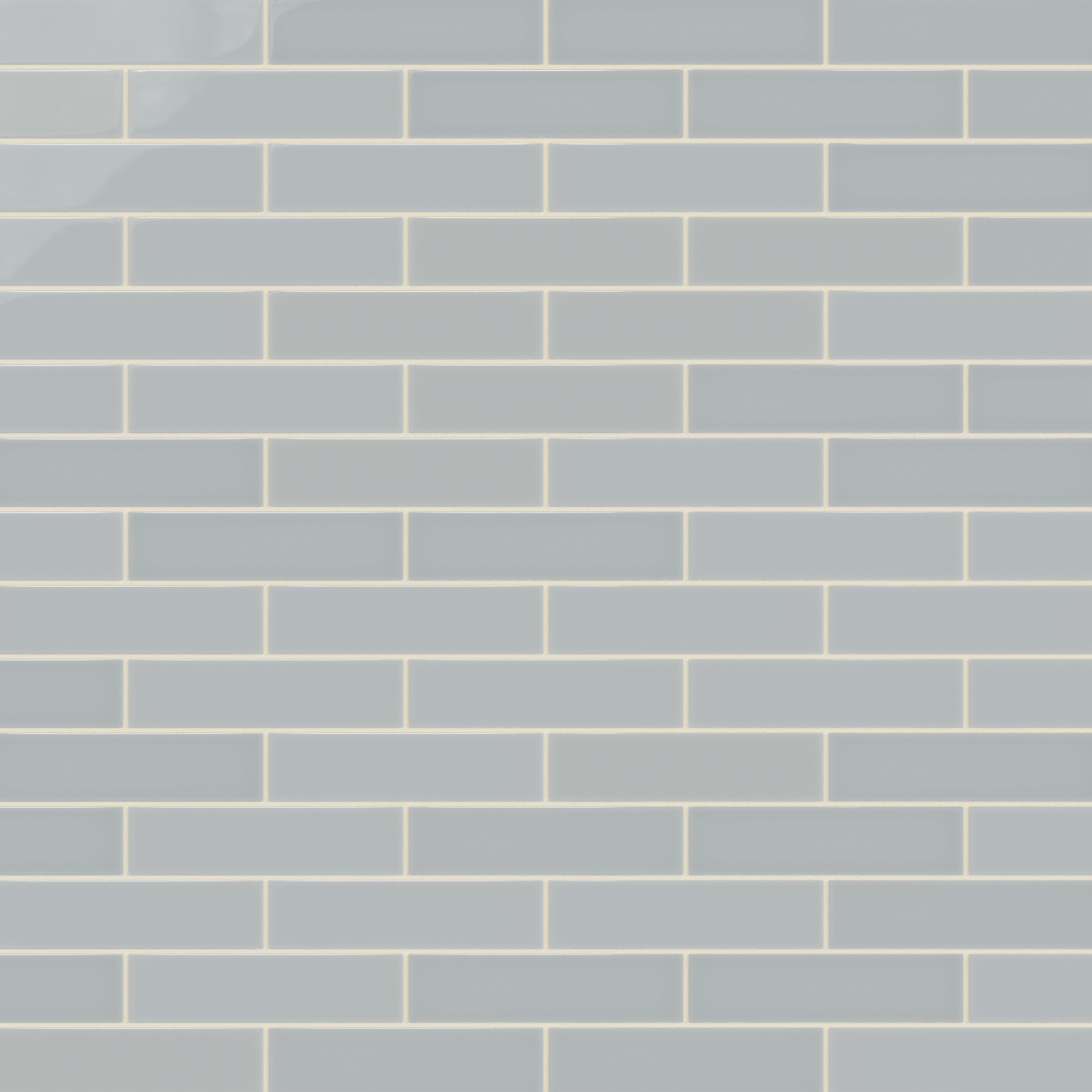 2x8 Natural Press Ceramic Tile in Alberta Blue Gloss