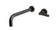 Flatiron One Handle Wall Mount 10" Lavatory Faucet with Linear Lever Handle in Antique Bronze