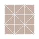 3" Triangle Sheeted - Quadrant Original Ceramic Mosaic Tile in Sweet Pea Matte