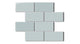 2x4 Half Offset Sheeted Natural Press Ceramic Mosaic Tile in Hood River Gloss