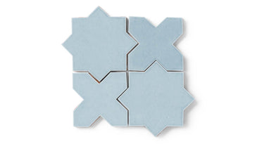 Star & Cross Original Ceramic Tile in Crater Lake Gloss