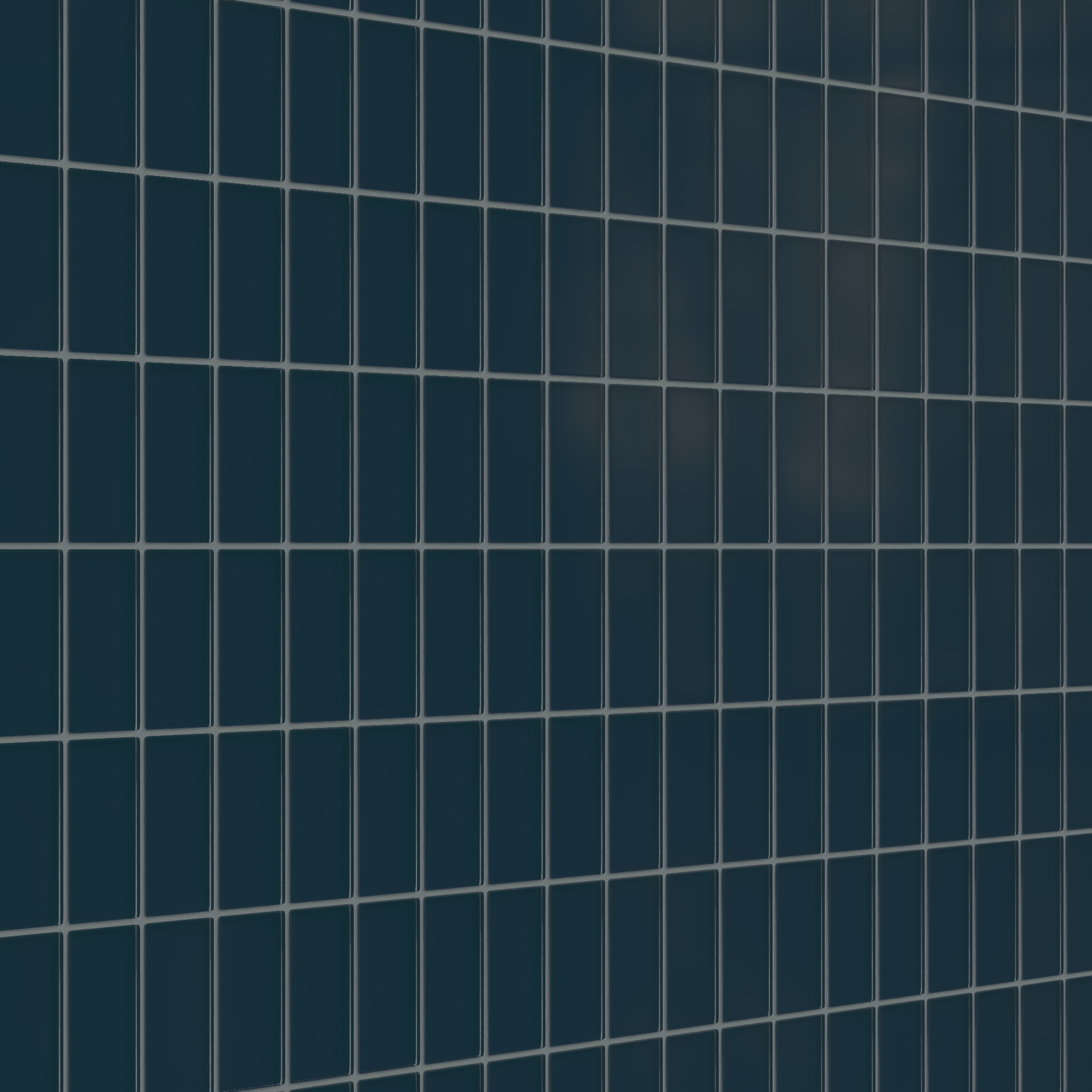 2x4 Straight Set Sheeted Glass Mosaic Tile in Grackle Matte