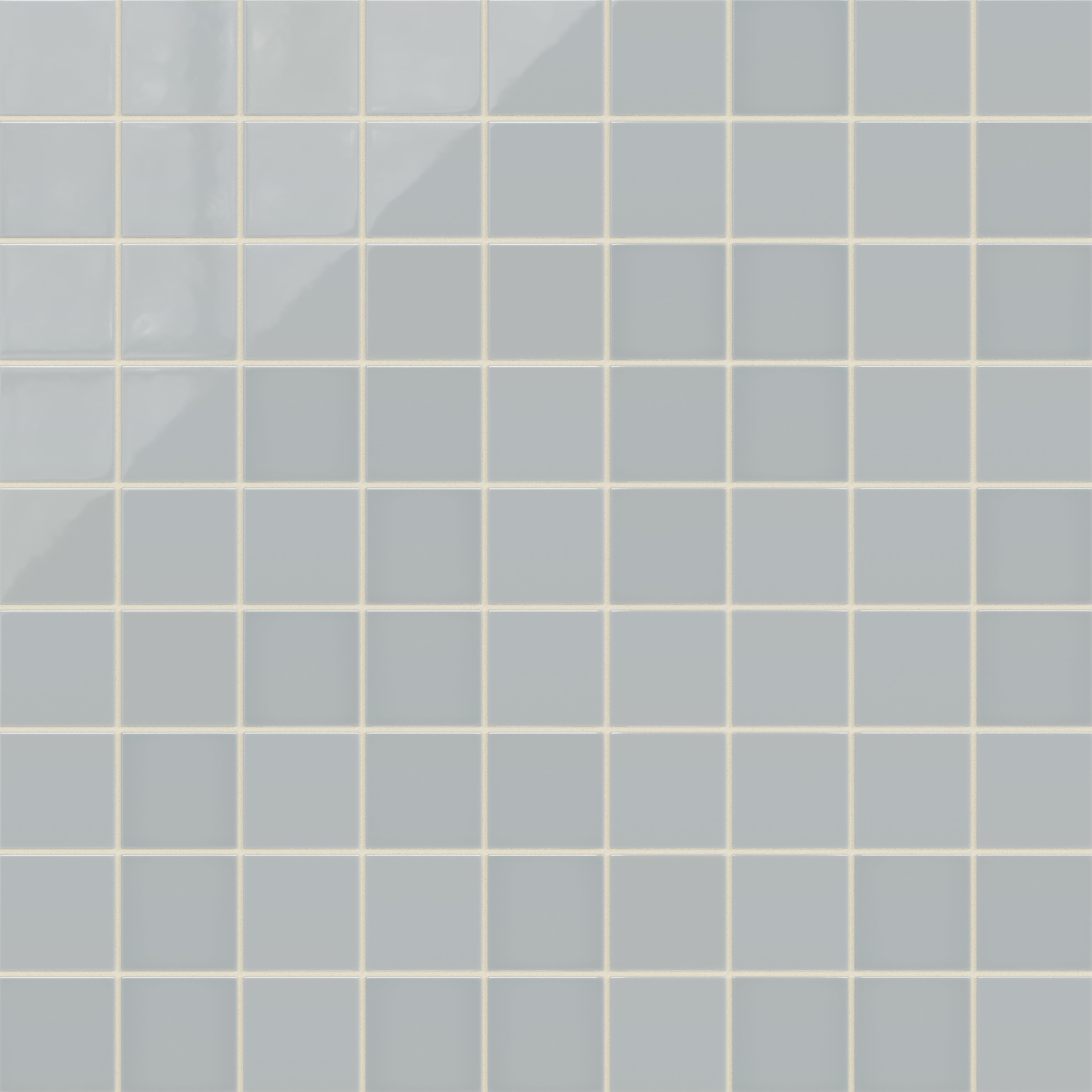 Maya Blue 3x3 Straight Set Sheeted Gloss Natural Press Ceramic