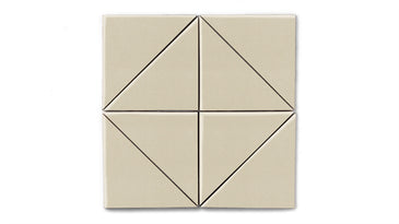 6" Triangle Original Ceramic Tile in Dolomite Matte