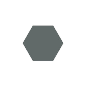 6" Hexagon Original Ceramic Tile in Flagstone Gloss