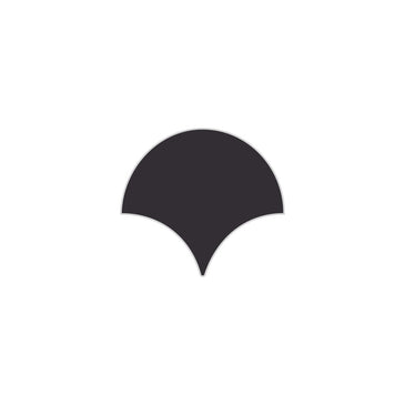 Ogee Drop Original Ceramic Tile in Graphite
