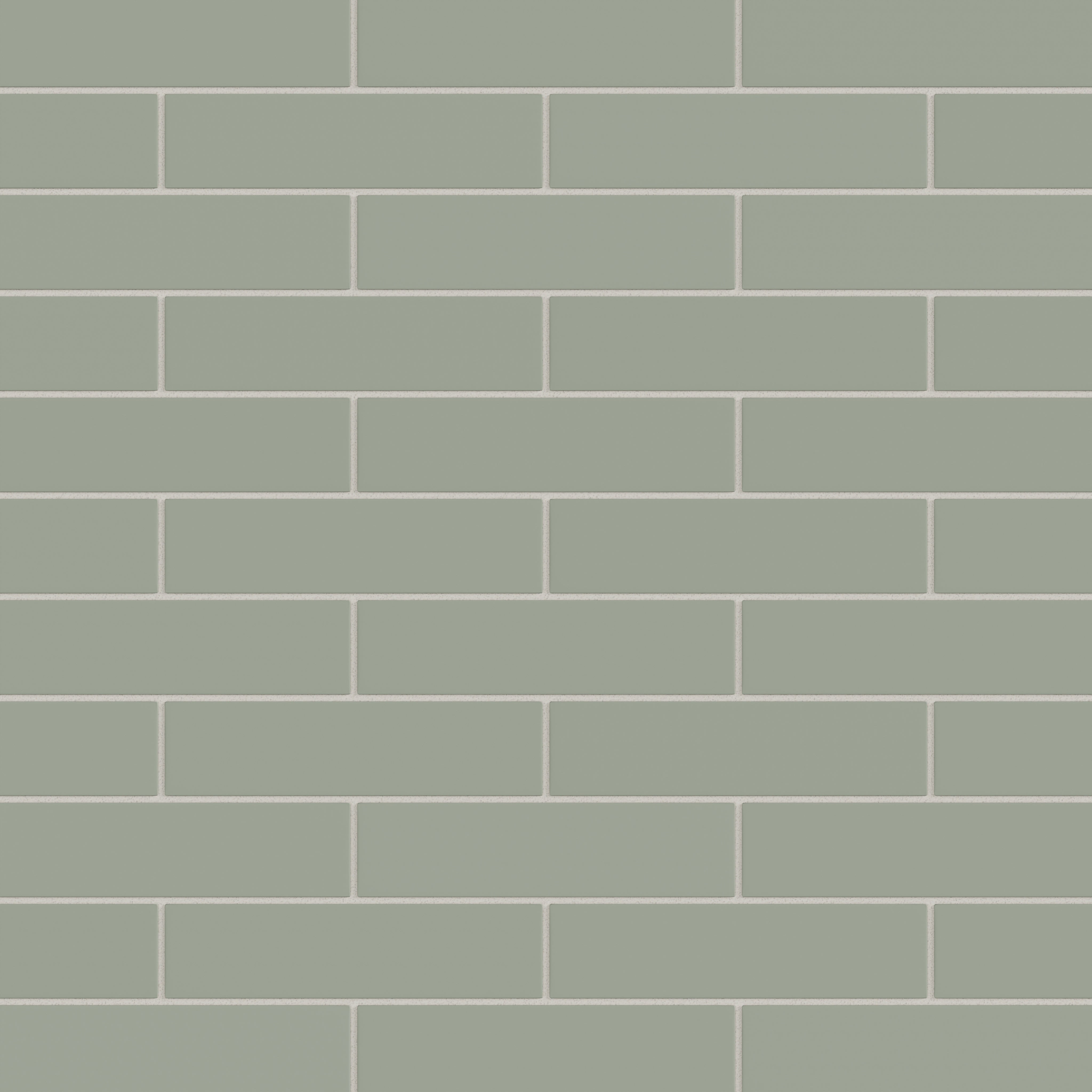 2x8 Natural Press Ceramic Tile in Terre Verte Matte