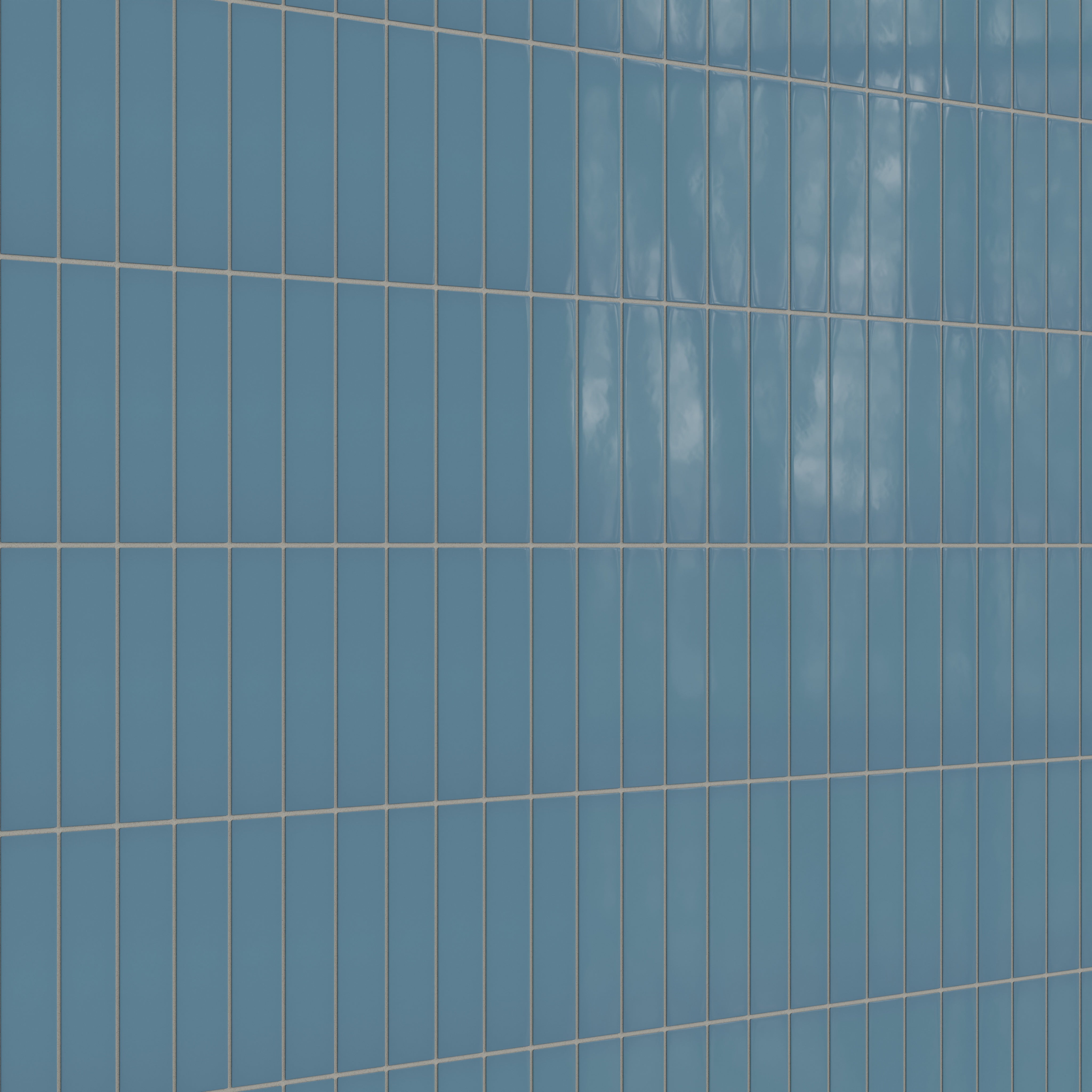 2x8 Natural Press Ceramic Tile in Azurite Gloss