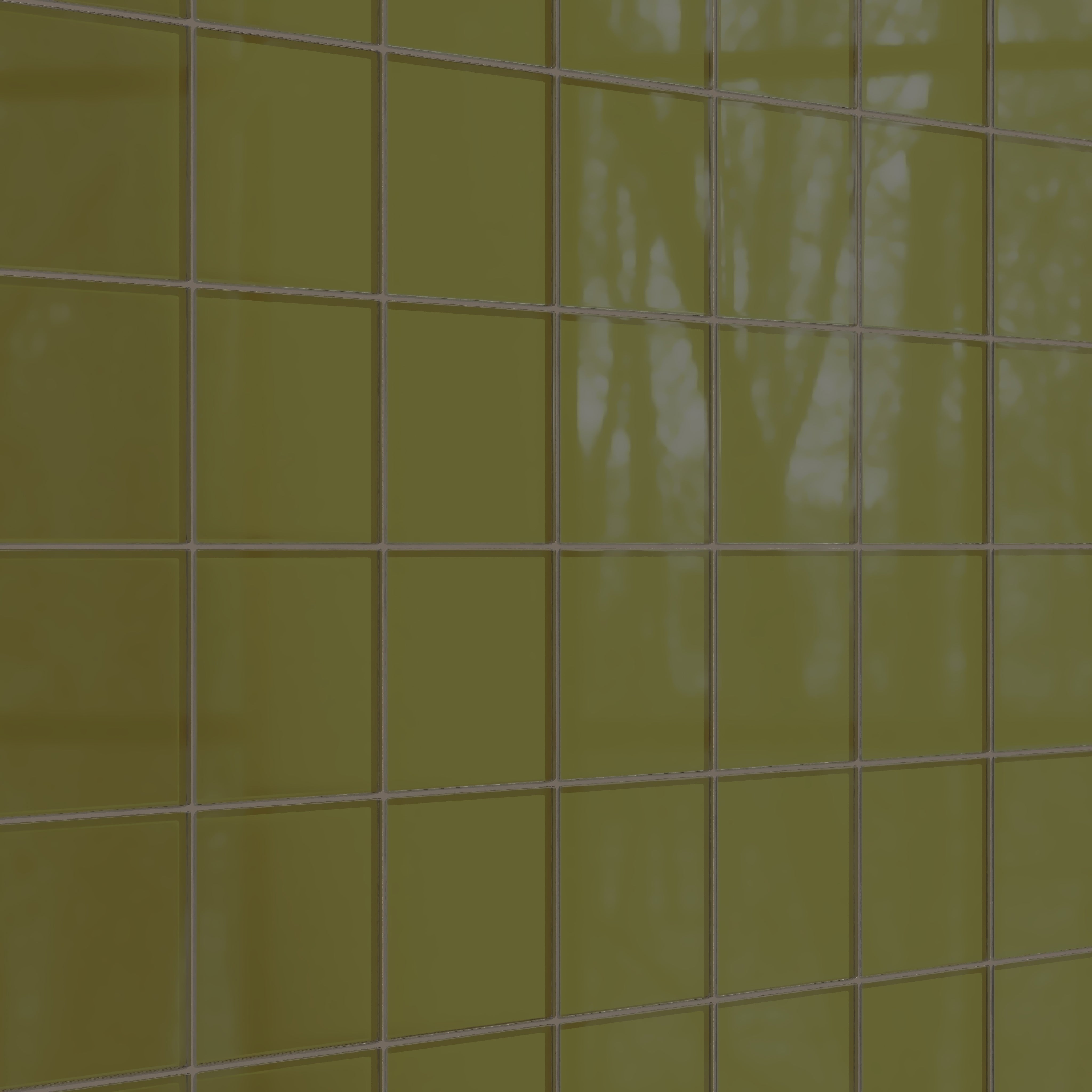 6x6 Glass Tile in Cormorant Gloss