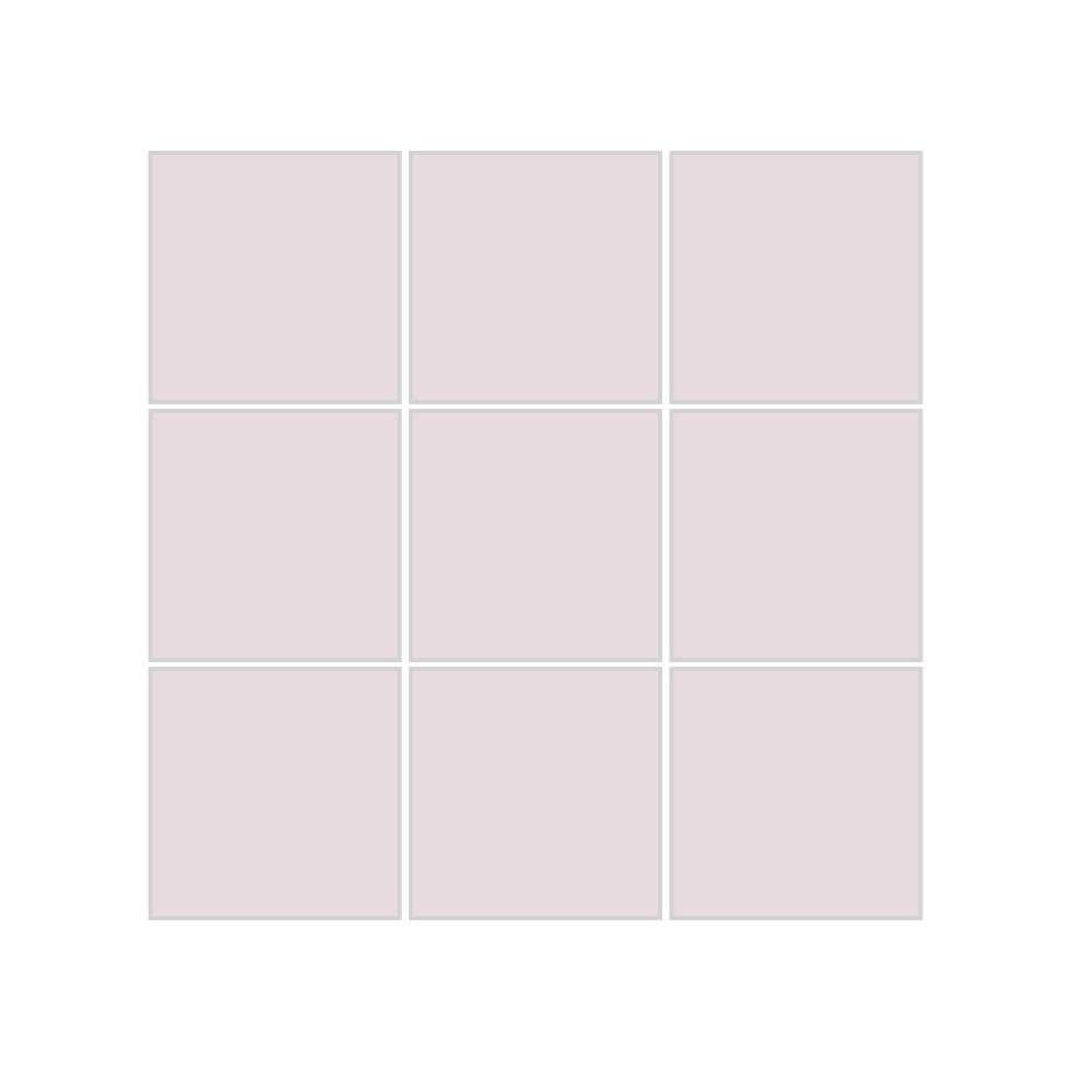 3x3 Straight Set Sheeted Original Ceramic Mosaic Tile in Evening Glow Matte