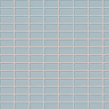 1x2 Straight Set Sheeted Glass Mosaic Tile in Partridge Gloss