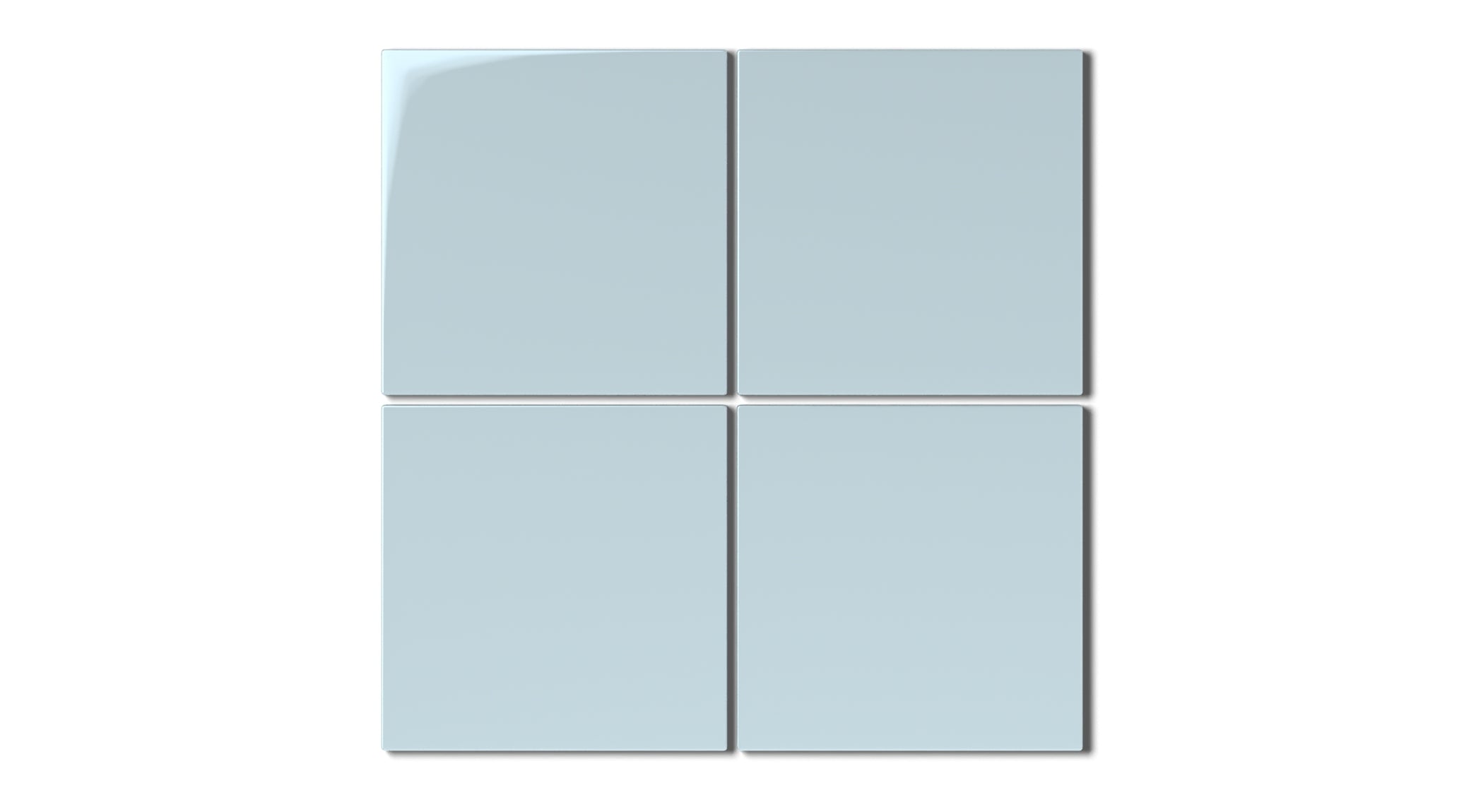 6x6 Natural Press Ceramic Tile in Egyptian Blue Gloss