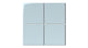 6x6 Natural Press Ceramic Tile in Egyptian Blue Gloss