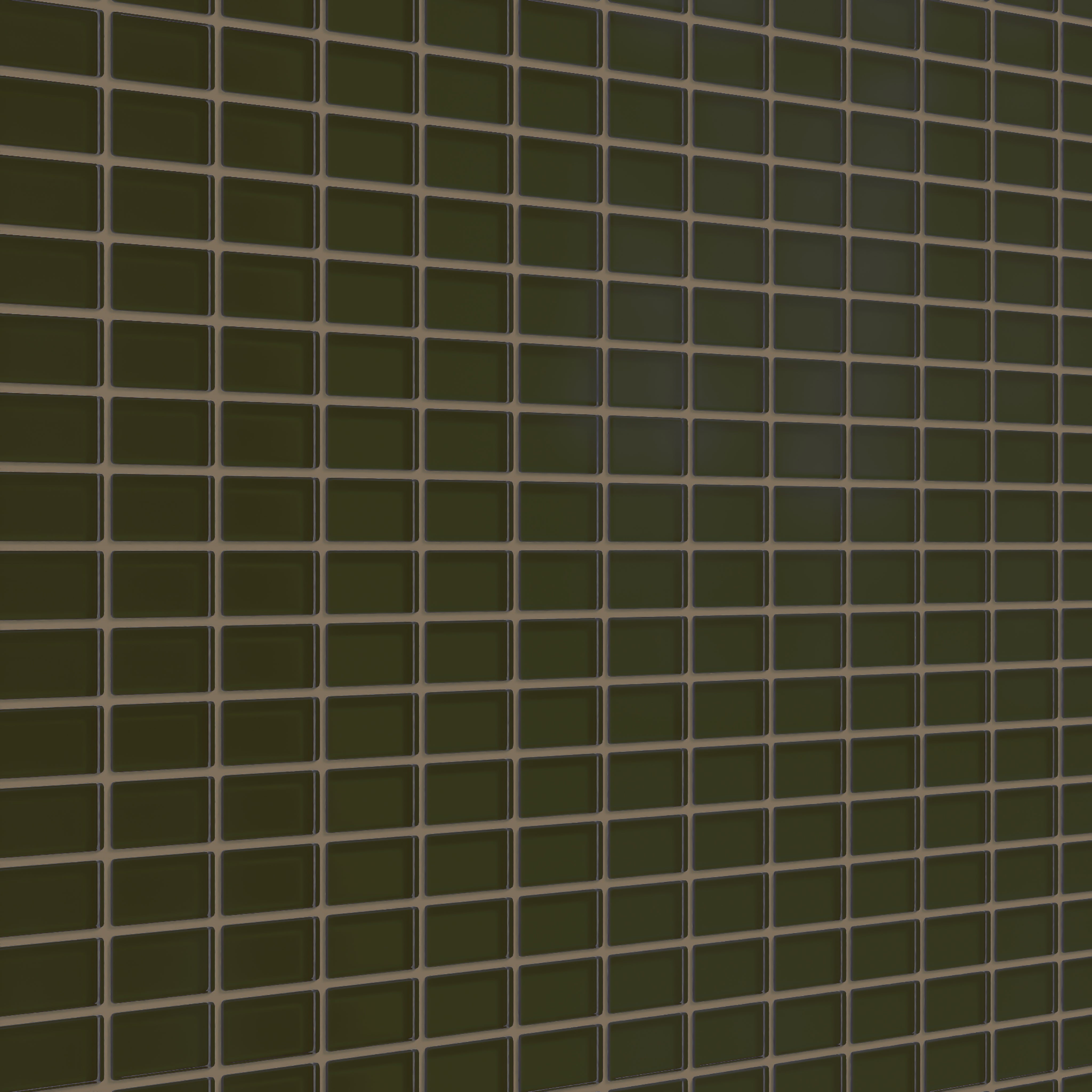 1x2 Straight Set Sheeted Glass Mosaic Tile in Catbird Matte