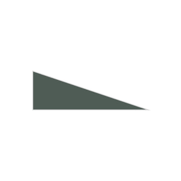 Right Scalene Triangle Original Ceramic Tile in Tempest Matte