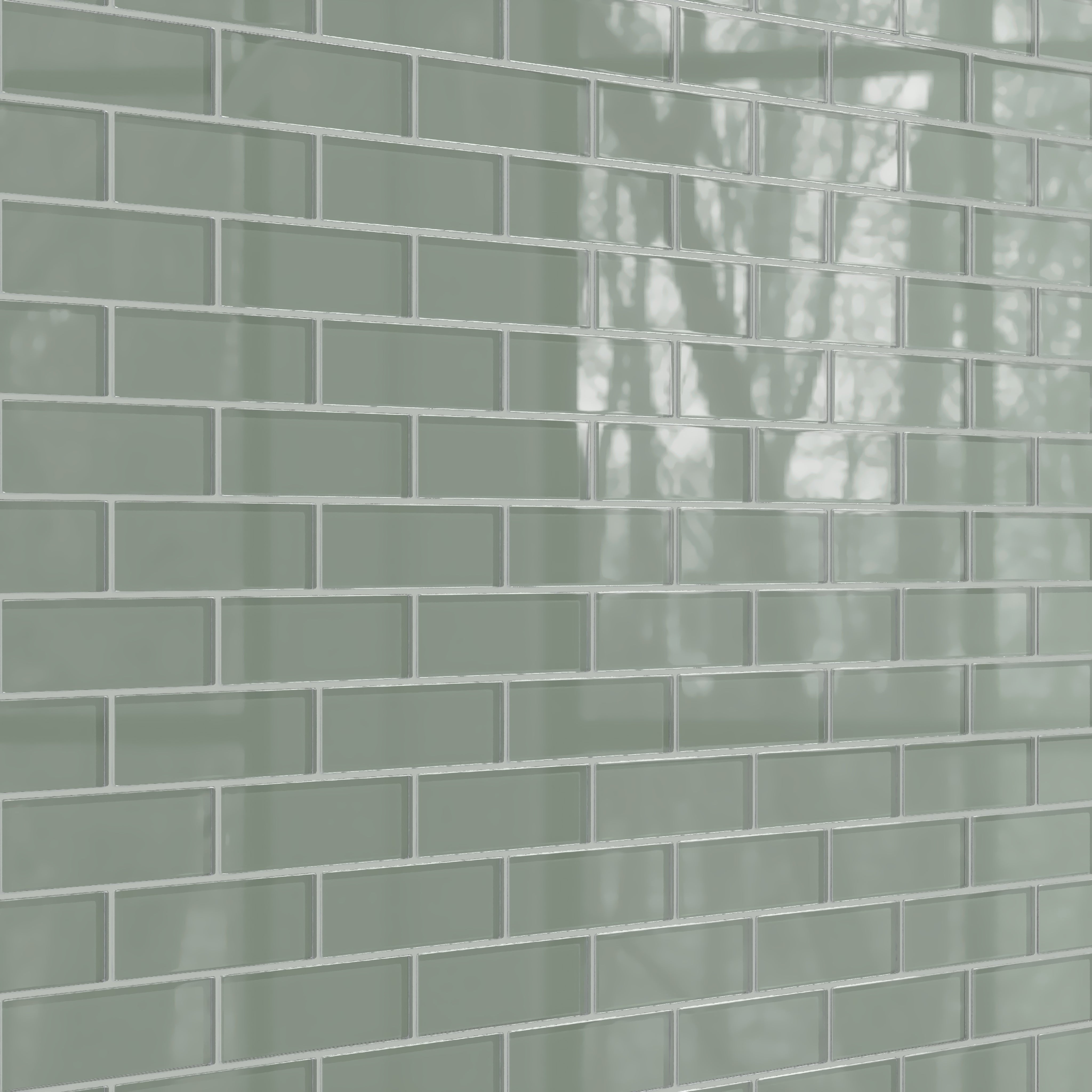 2x6 Glass Tile in Hummingbird Gloss
