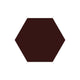 8" Hexagon Original Ceramic Tile in Garnet Matte
