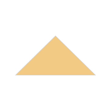 6" Triangle Original Ceramic Tile in Haystack Matte
