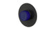 Foundry One Handle Wall Mount Shower Trim with Groove Ceramic Knob Handle in Blackened Nickel