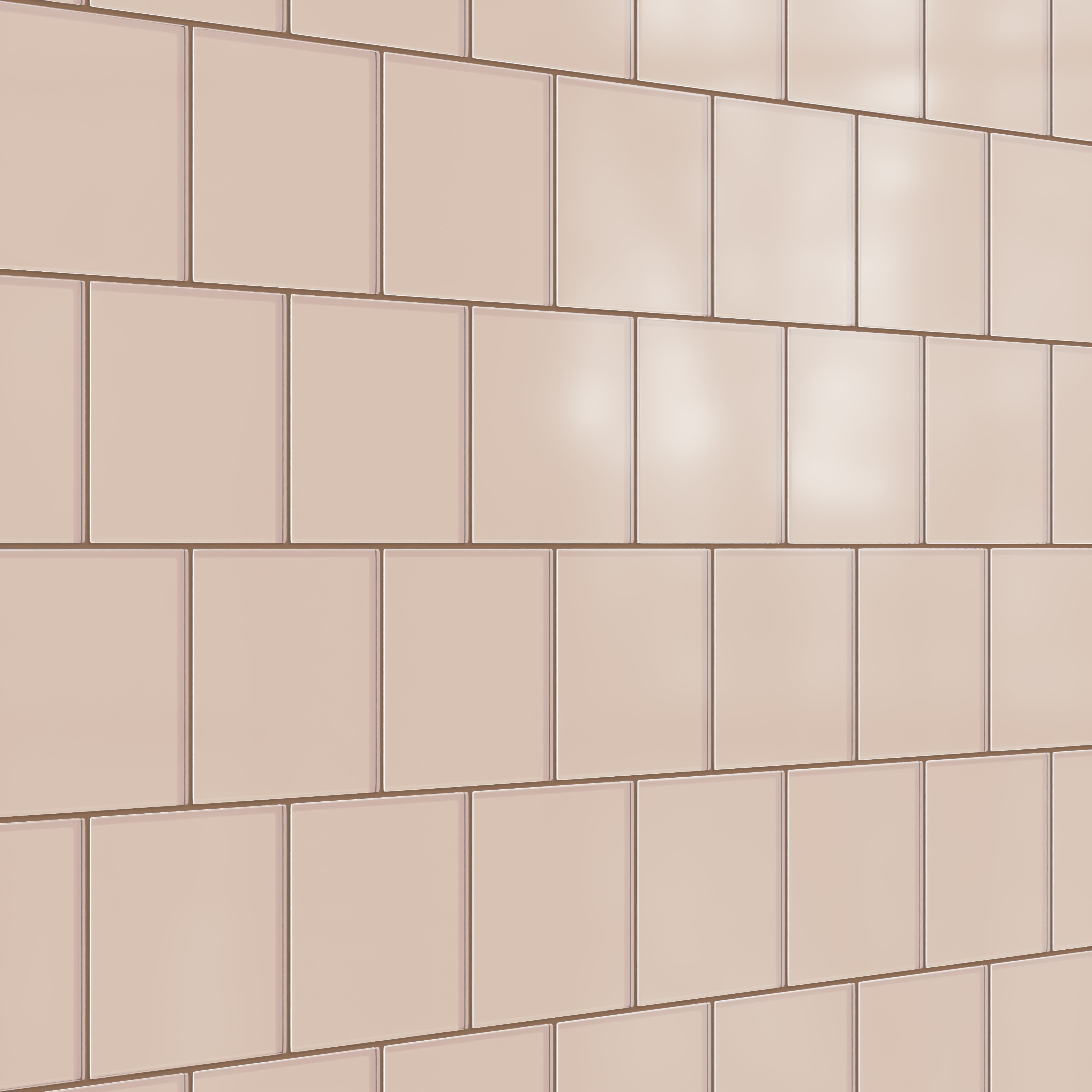6x6 Glass Tile in Rosy Finch Matte
