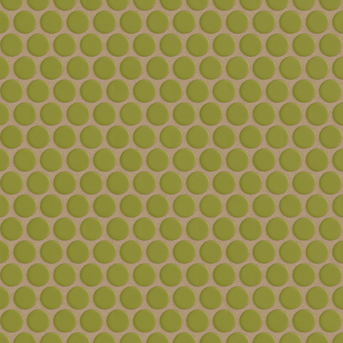 Palm Tree Penny Round Sheeted Matte Original Ceramic Tile